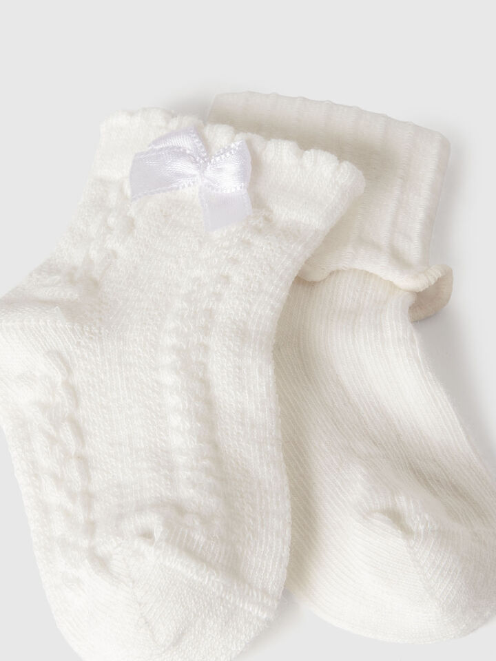 KNITTED SOCKS PAIR 2 Recém-nascido image number 2